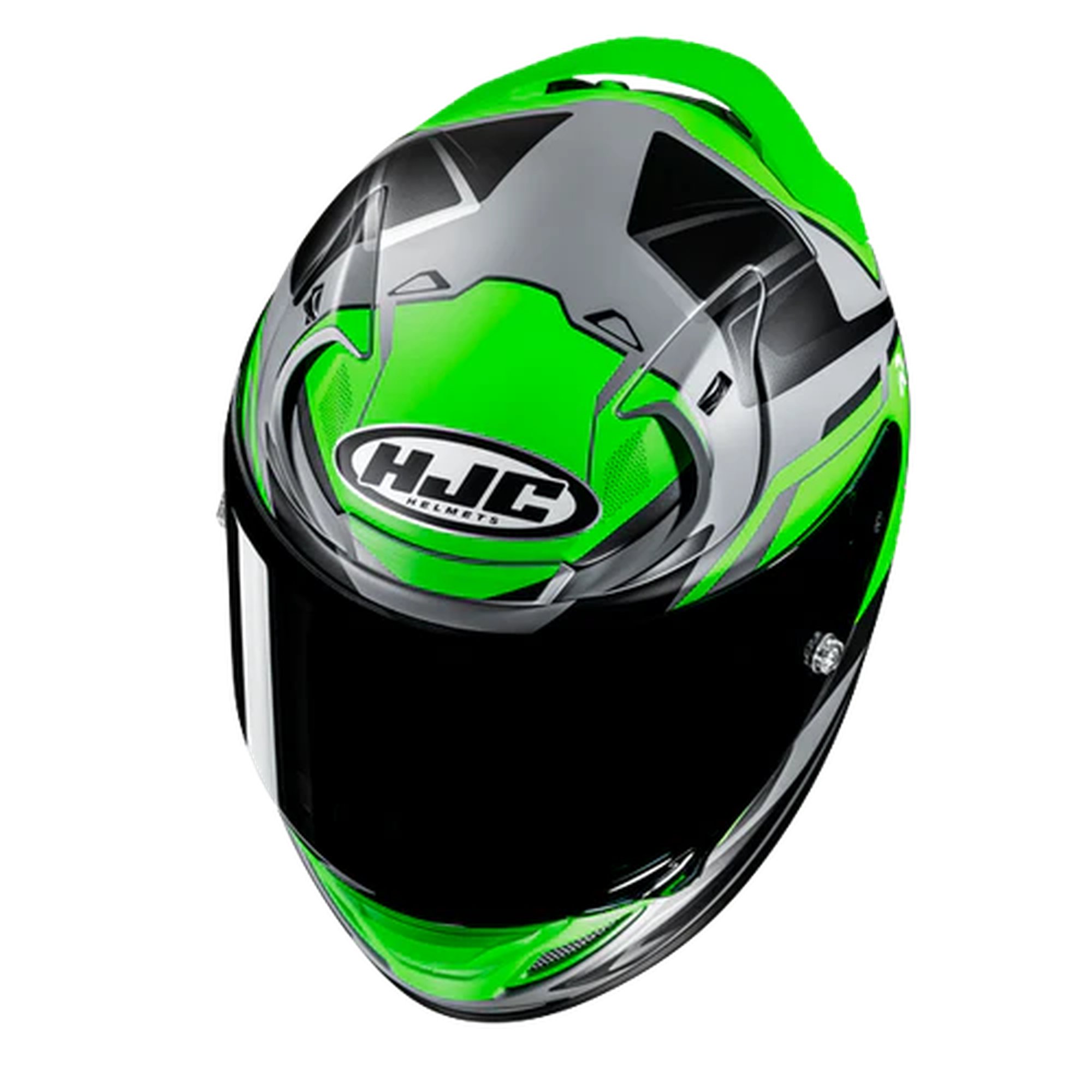 HJC Hjälm RPHA 12 Brels Fluo Grön/Grå MC5HSF