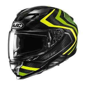 HJC Hjälm F71 Carbon Nevio Svart/Fluo Gul MC3H