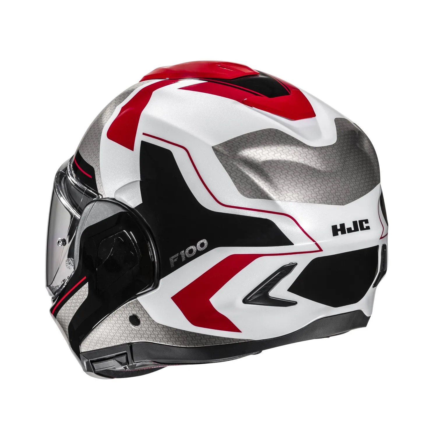 HJC Hjälm F100 Bios Svart/Vit/Röd MC1 L