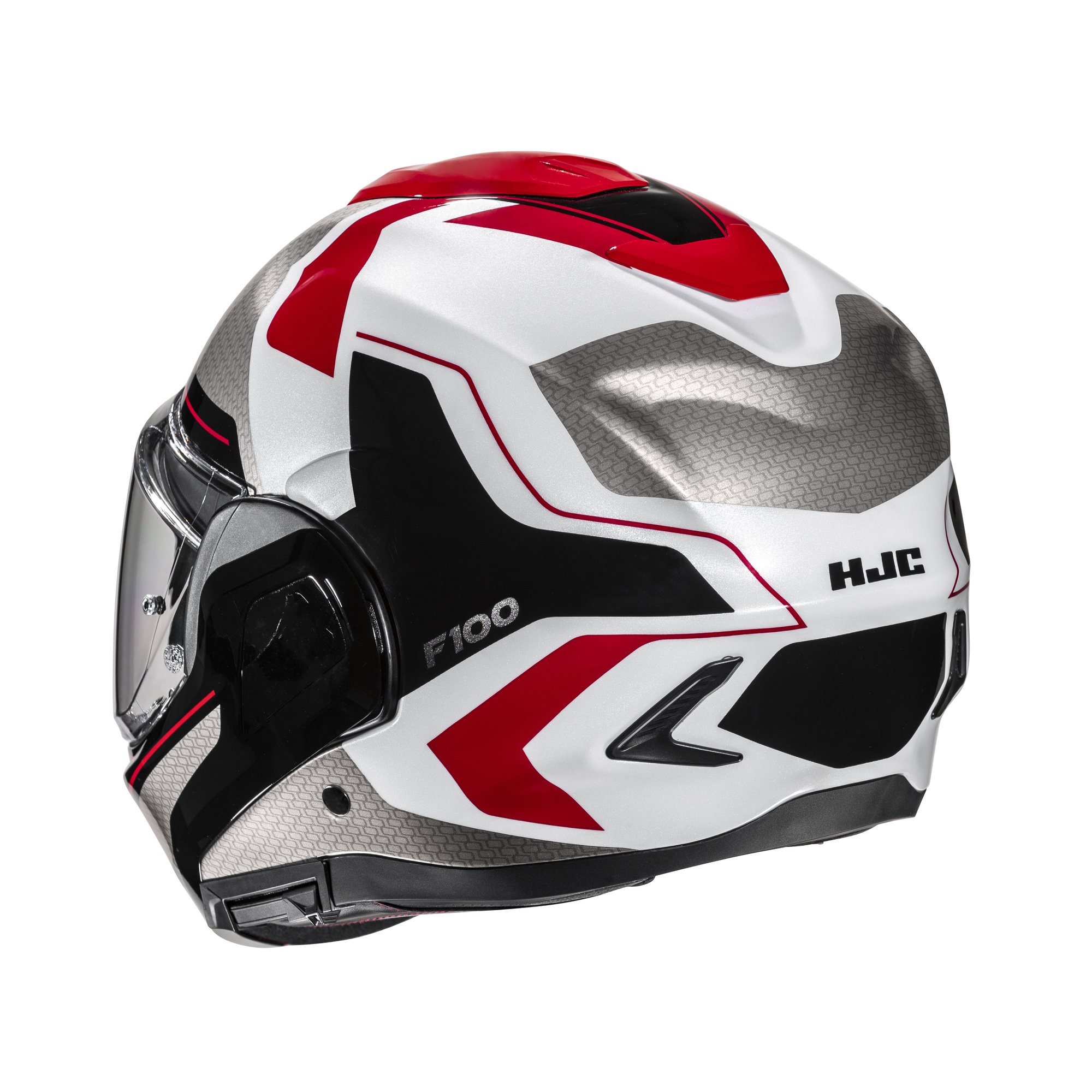 HJC Hjälm F100 Bios Svart/Vit/Röd MC1 L