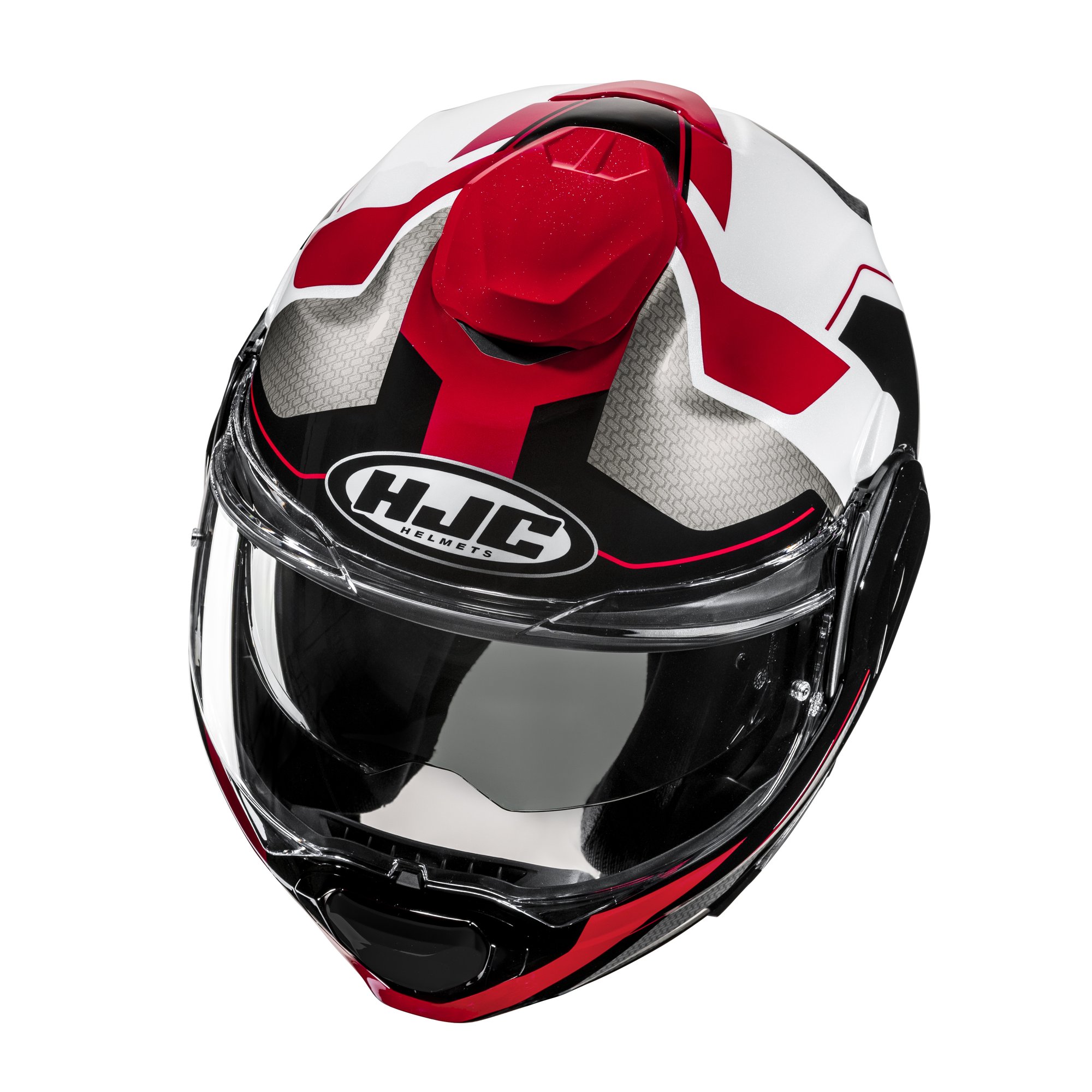 HJC Hjälm F100 Bios Svart/Vit/Röd MC1 L