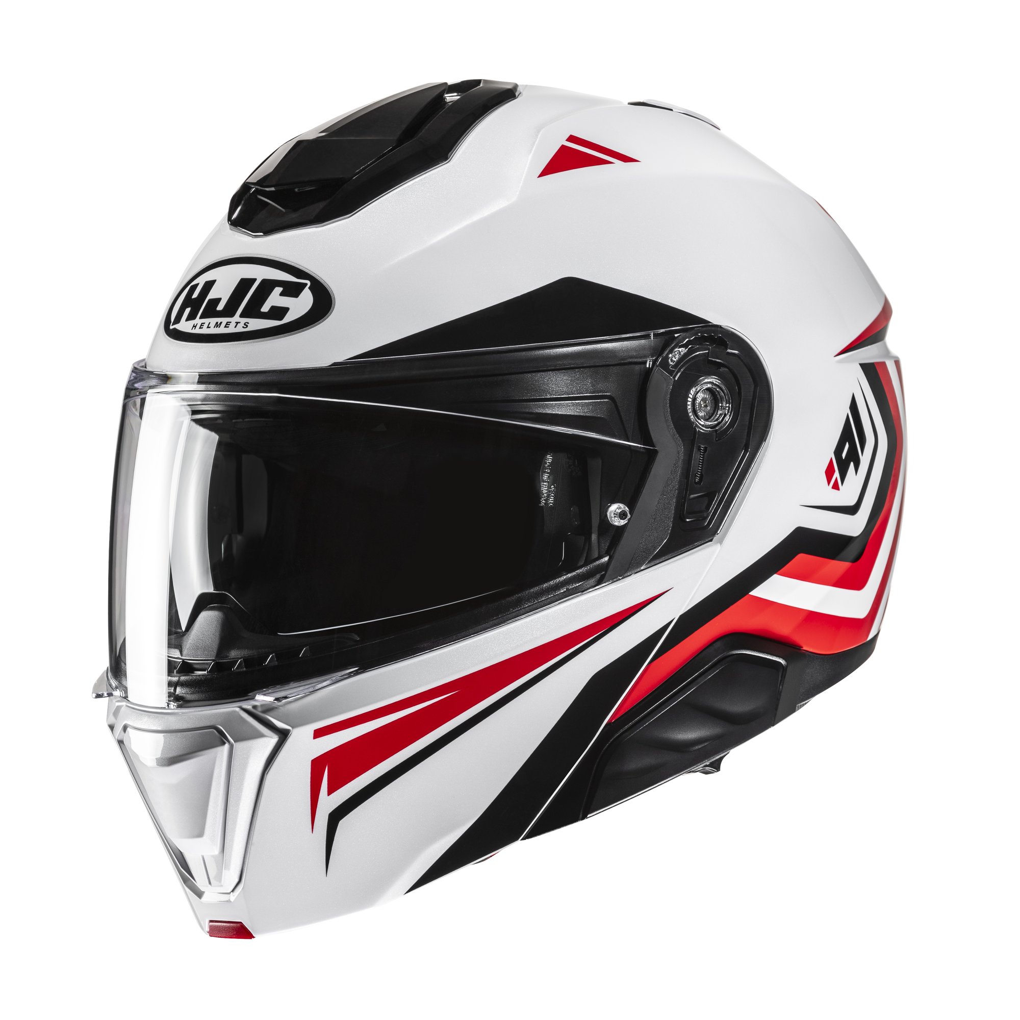 HJC Hjälm i91 Tricus Vit/Röd MC1