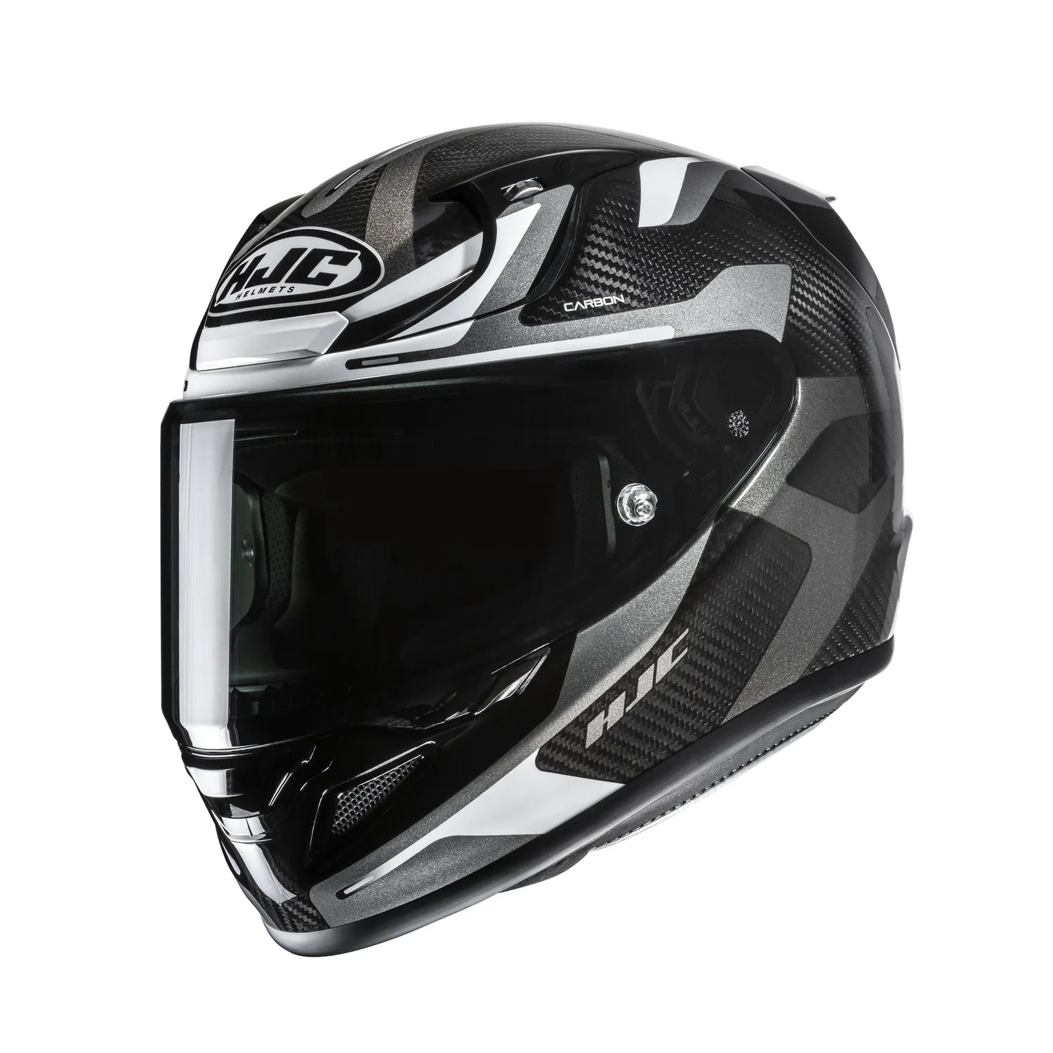HJC Hjälm RPHA 12 Carbon Xentra Svart/Vit/Grå MC5