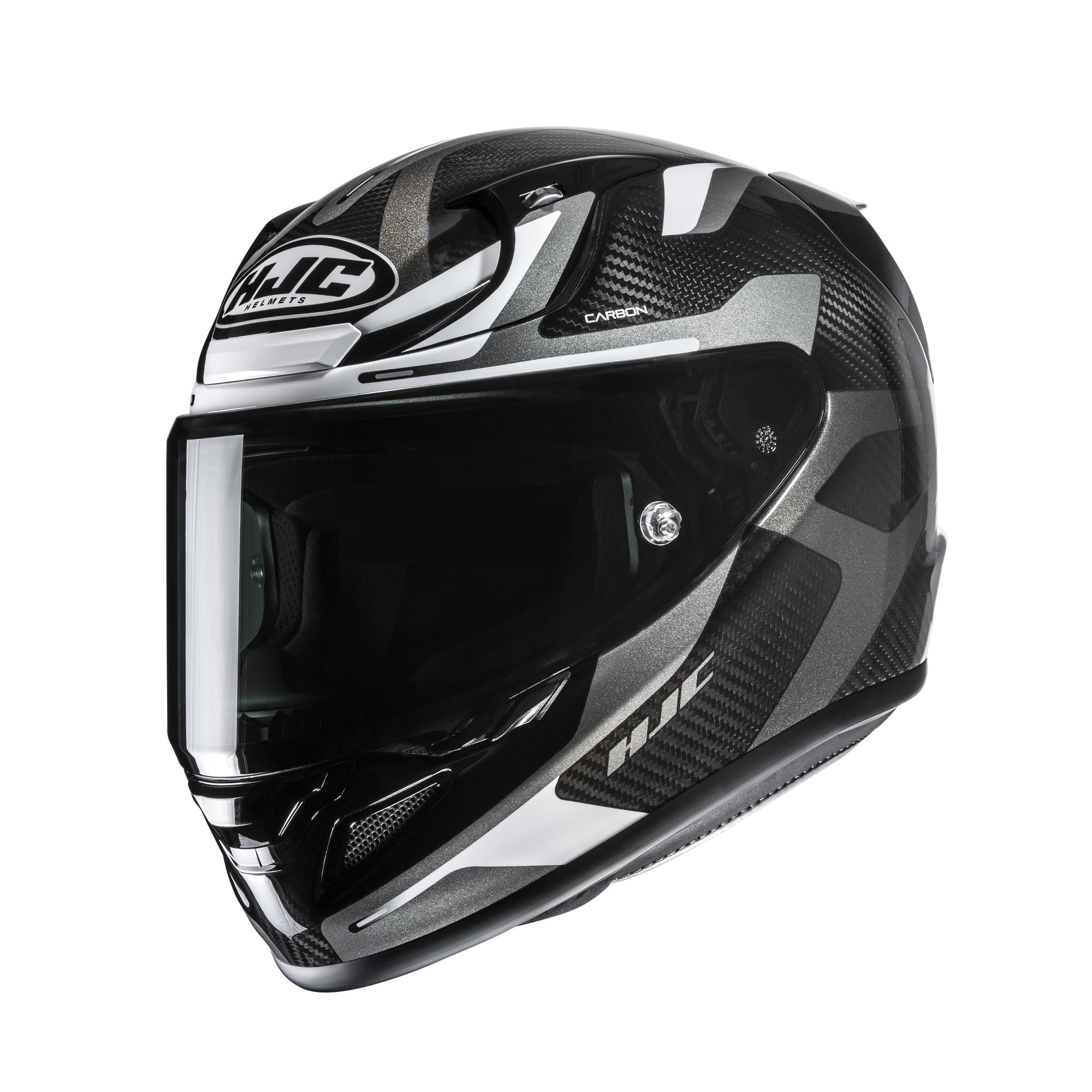 HJC Hjälm RPHA 12 Carbon Xentra Svart/Vit/Grå MC5