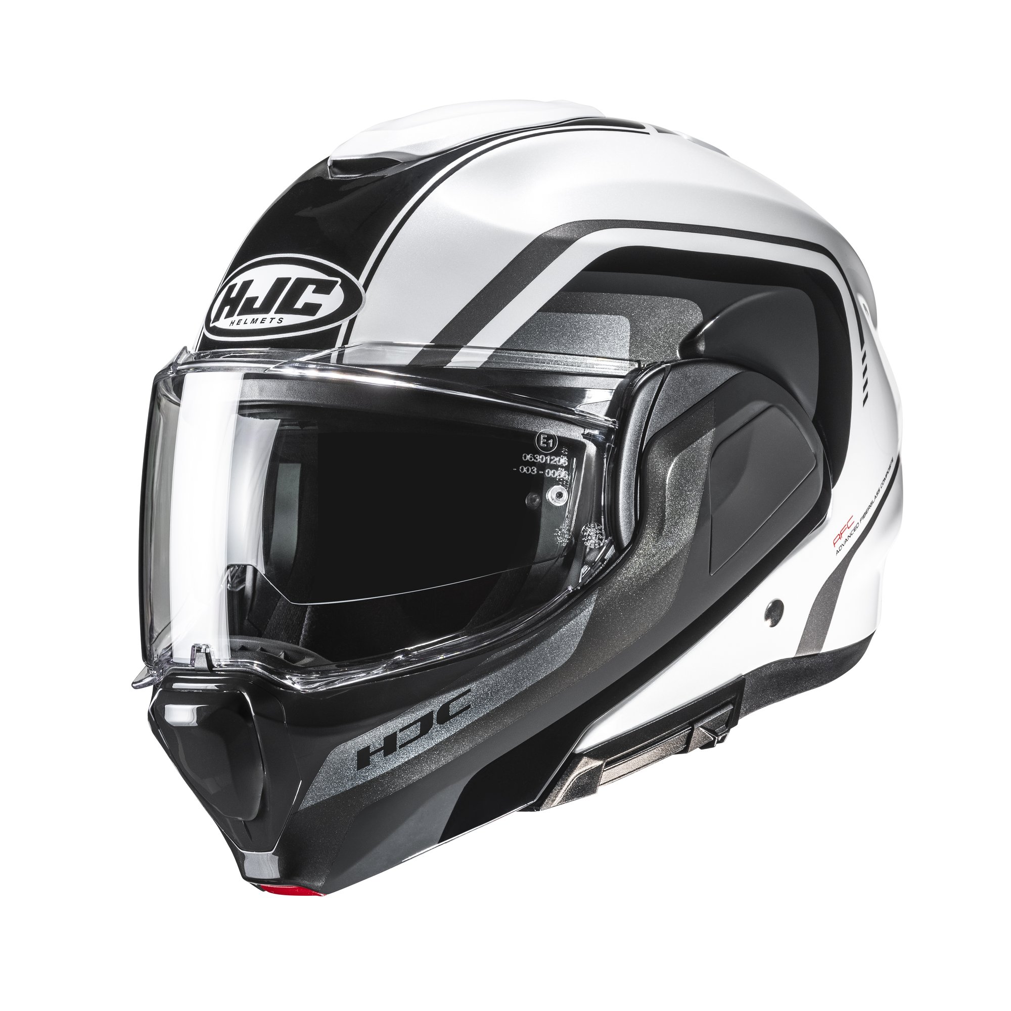 HJC Hjälm F100 Reef Svart/Vit MC1