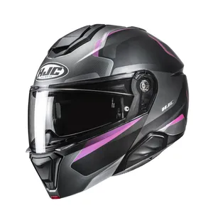 HJC Hjälm i91 Felio Grå/Rosa MC8SF L