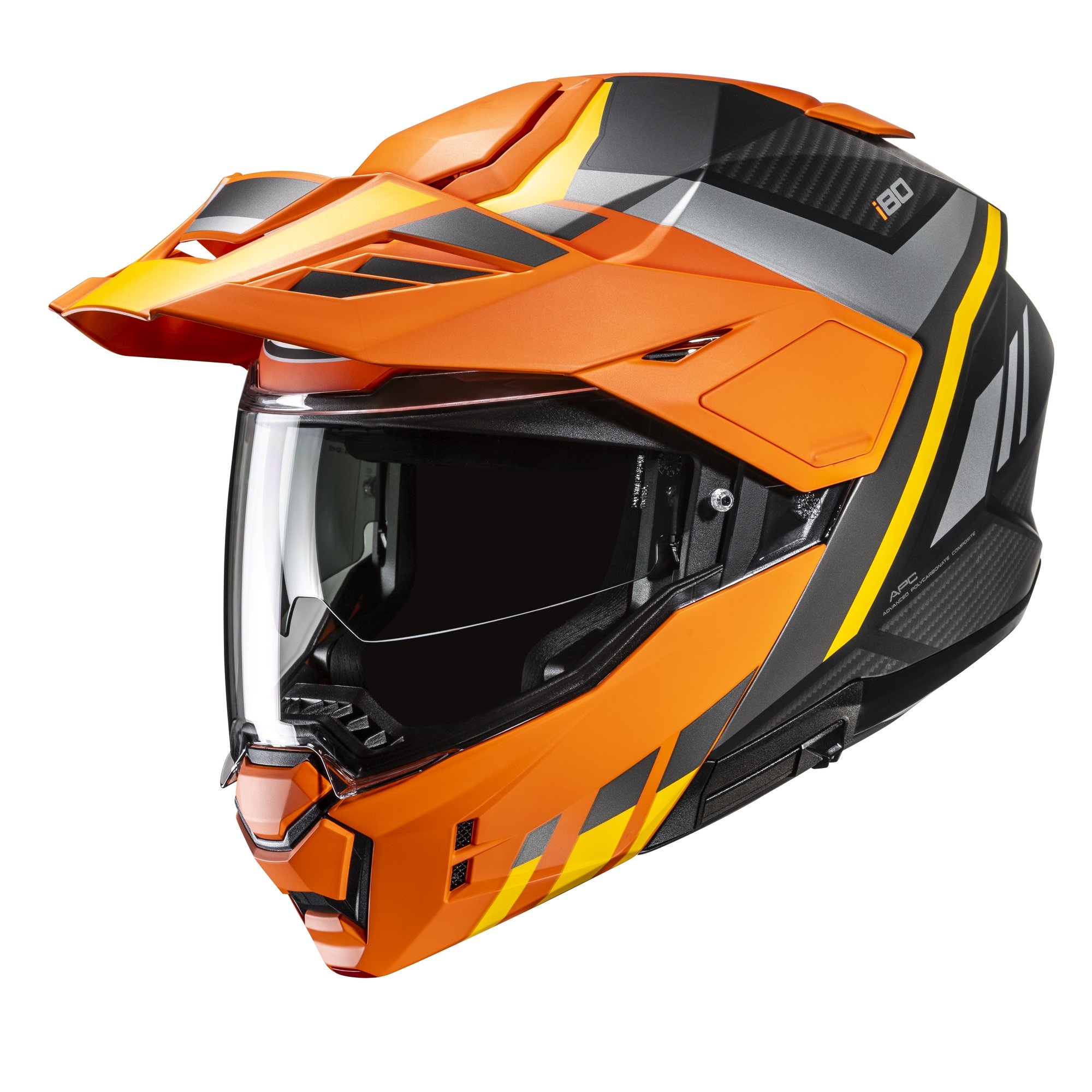 HJC Hjälm i80 Imes Orange/Svart/Grå MC7SF