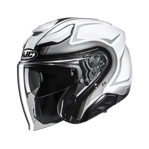 HJC Hjälm F31 Bask Vit/Grå MC10
