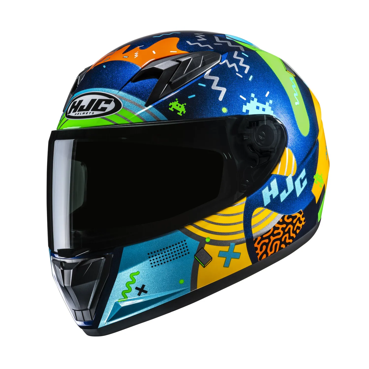 HJC Helmet Y10 Mika Junior Blå/Grön MC23SF