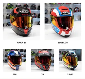 HJC Visir HJ-42 Fire Red Mirror RPHA 12 Pinlock Prepared