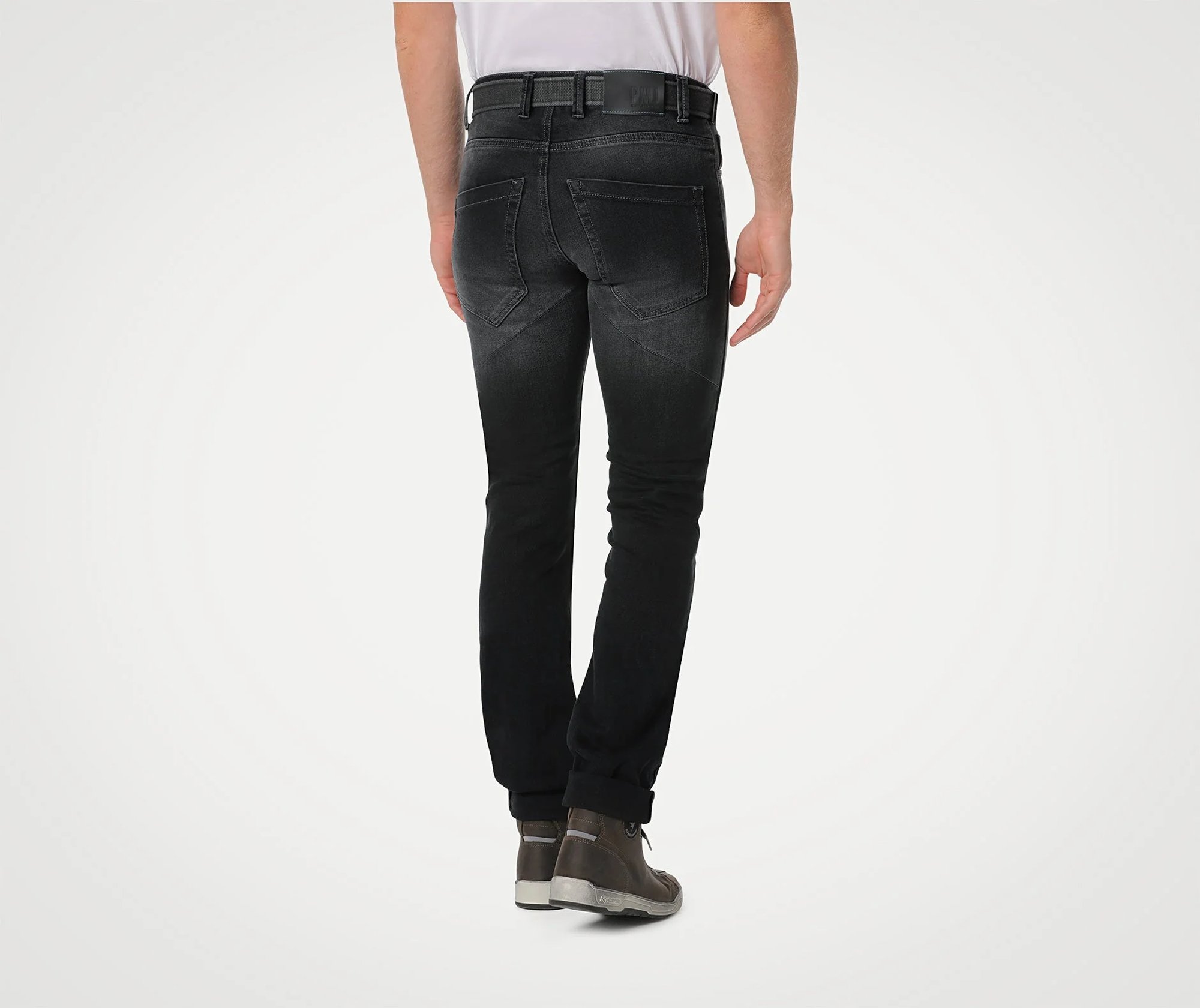 PMJ Jeans Caferacer Svart, med bälte