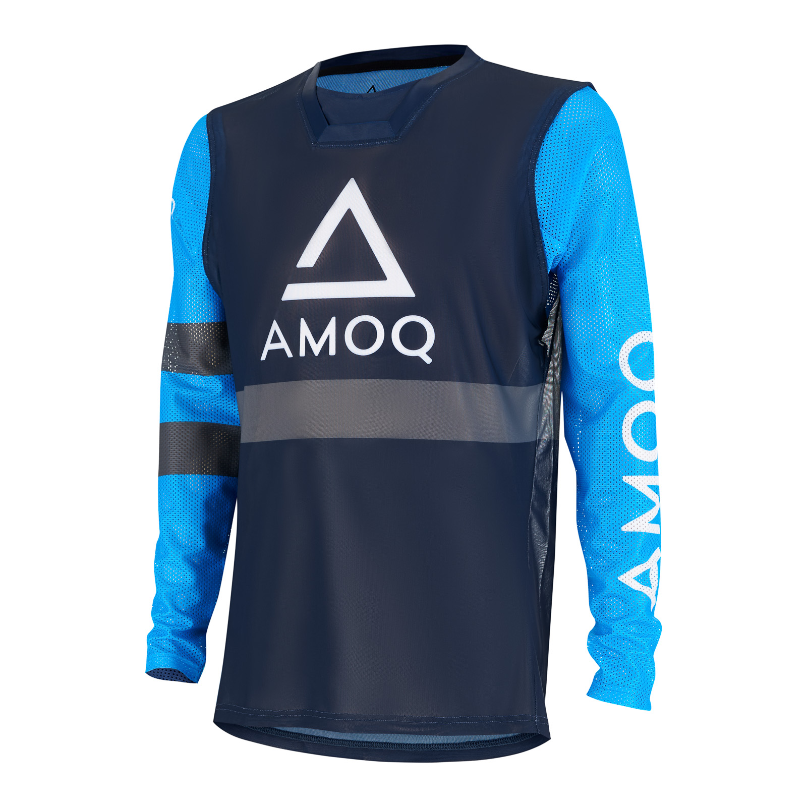 AMOQ Airline Mesh Crosströja Mörkblå-Ljusblå 
