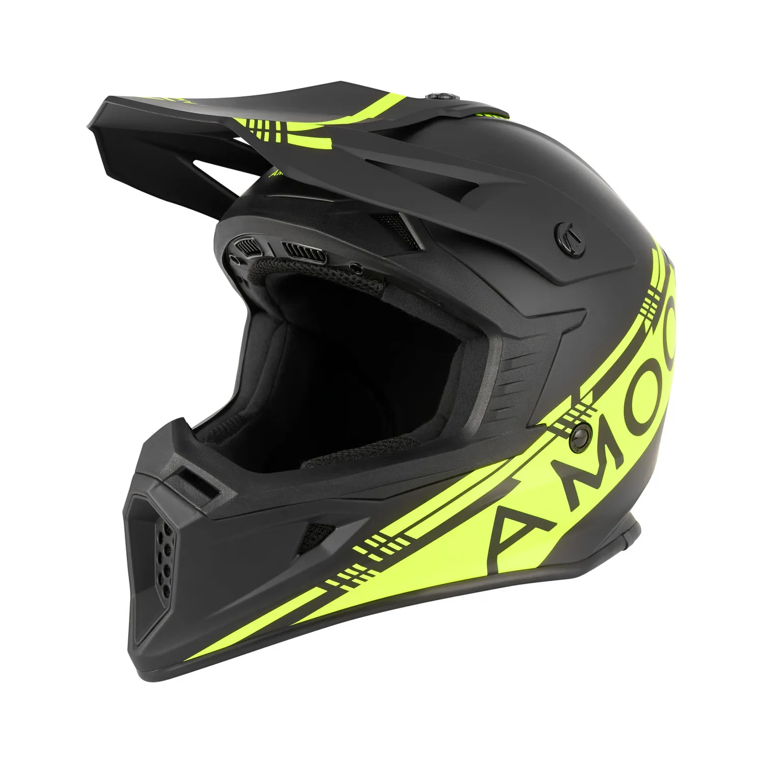 AMOQ Hjälm Meteor V2 Svart/HiVis 