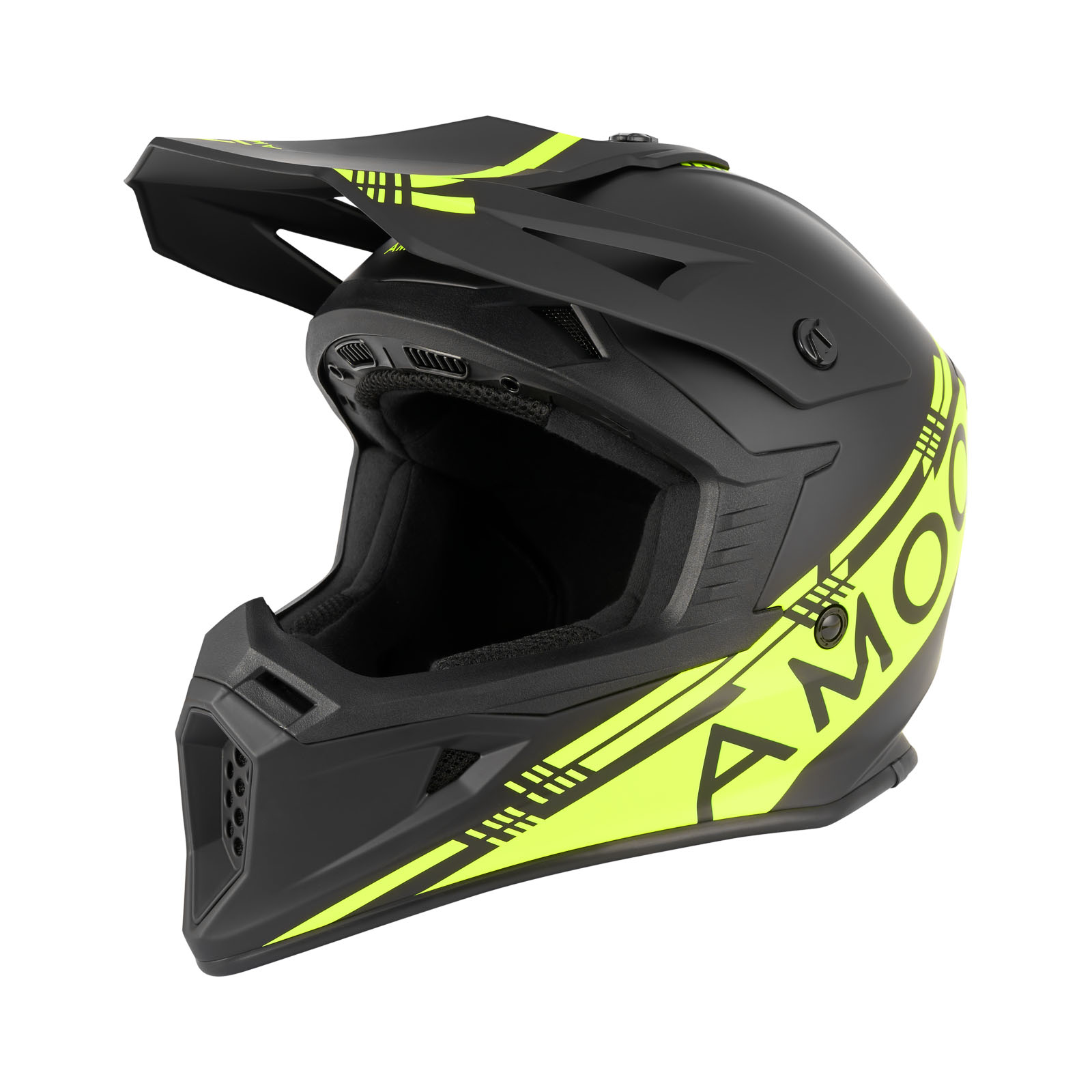 AMOQ Hjälm Meteor V2 Svart/HiVis 