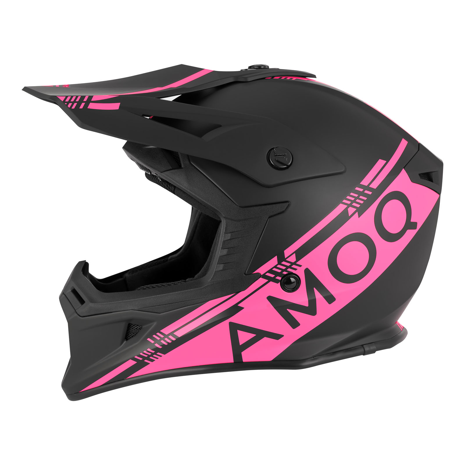AMOQ Hjälm Meteor V2 Svart/Rosa 