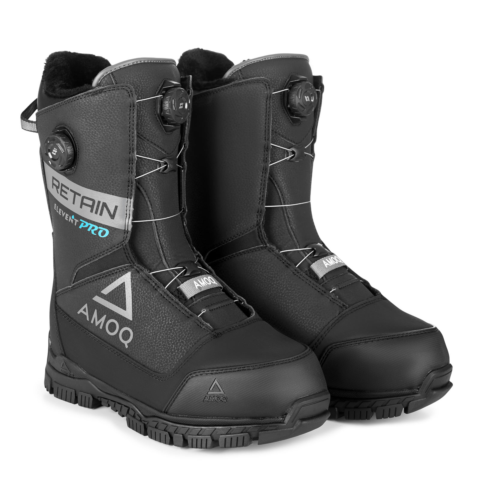 AMOQ Retain Dual Opti-Fit lacing Skoterkängor Svart/Grå