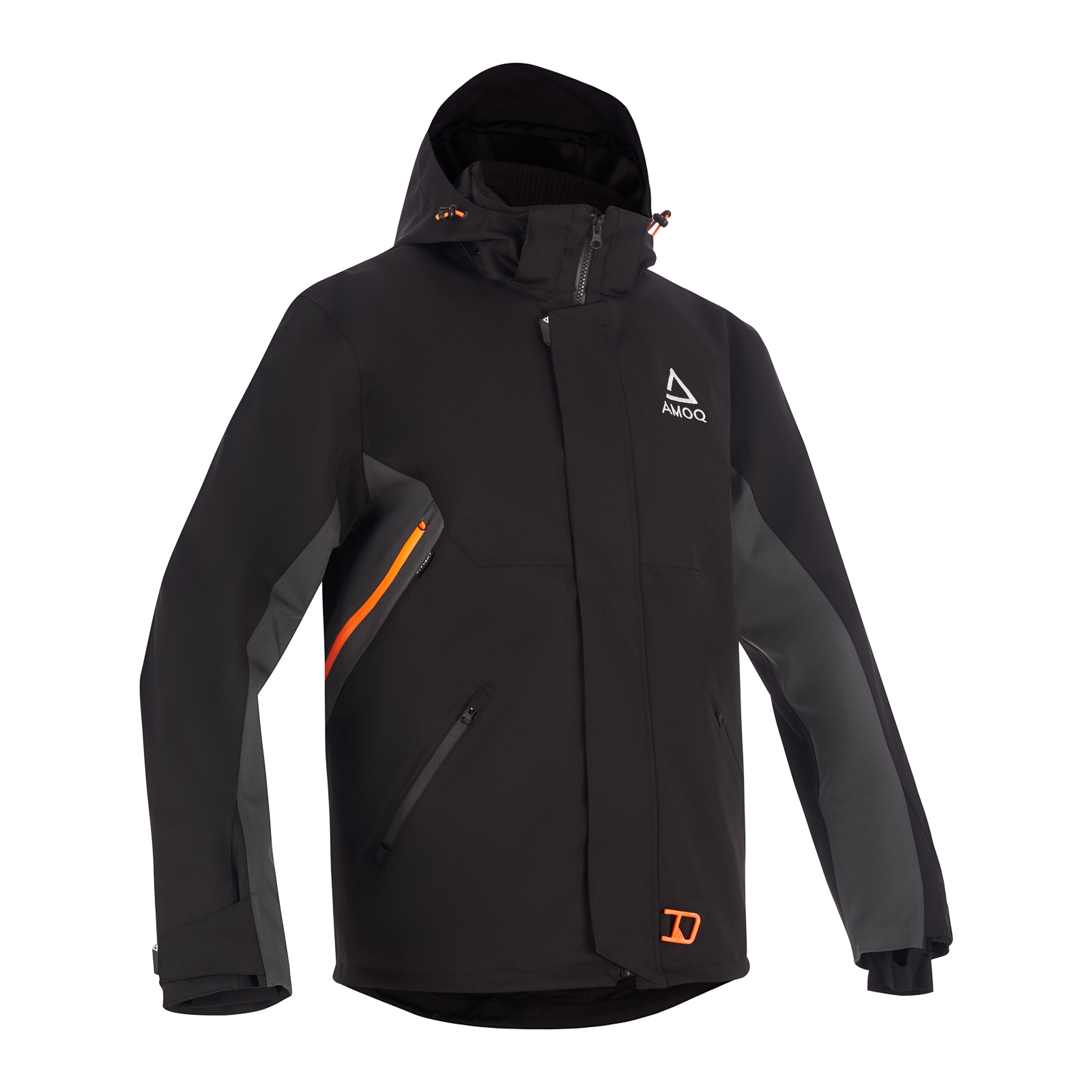 AMOQ Vernal V2 Jacka Svart/Orange 