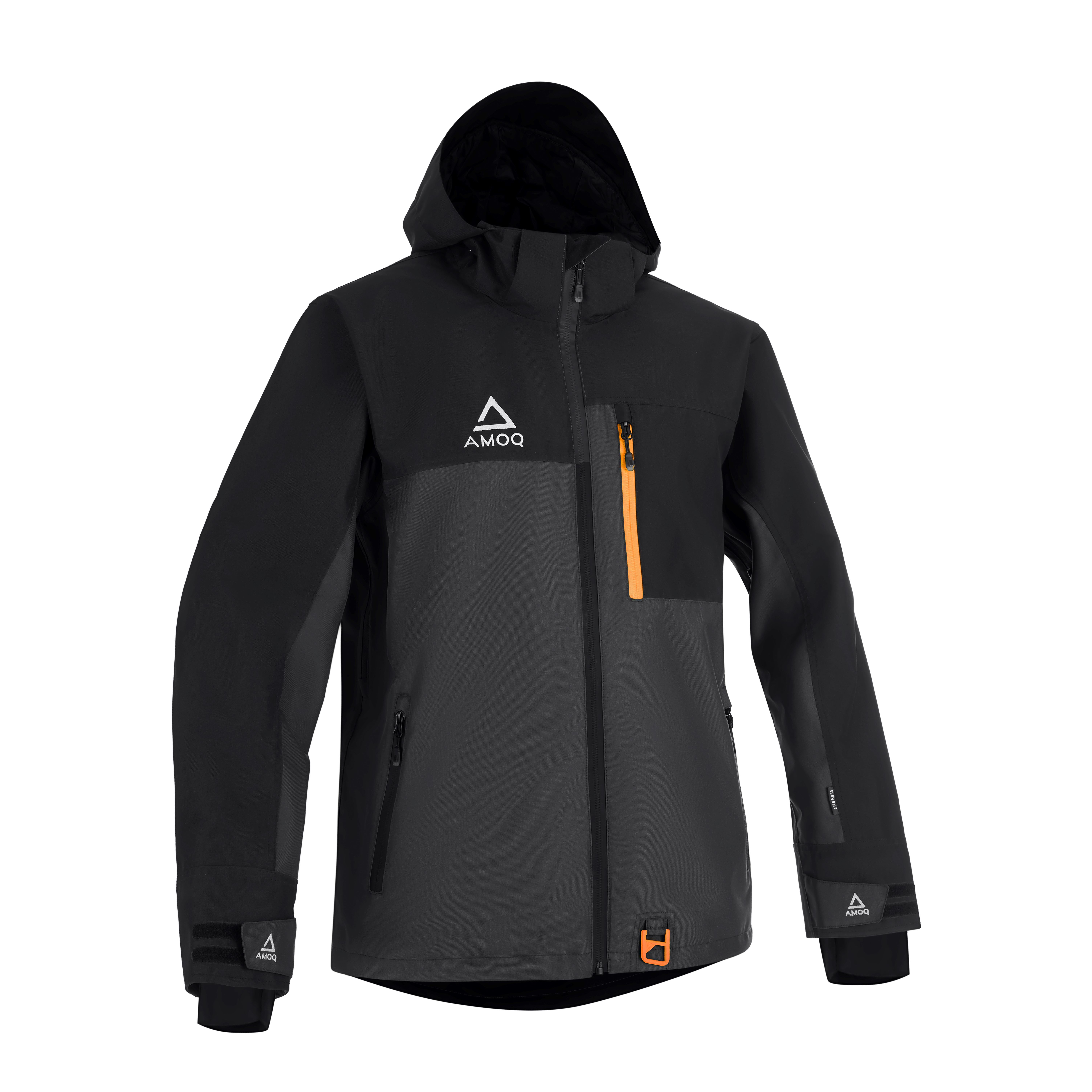 AMOQ Dynamic Jacka Fodrad Svart/Grå/Orange