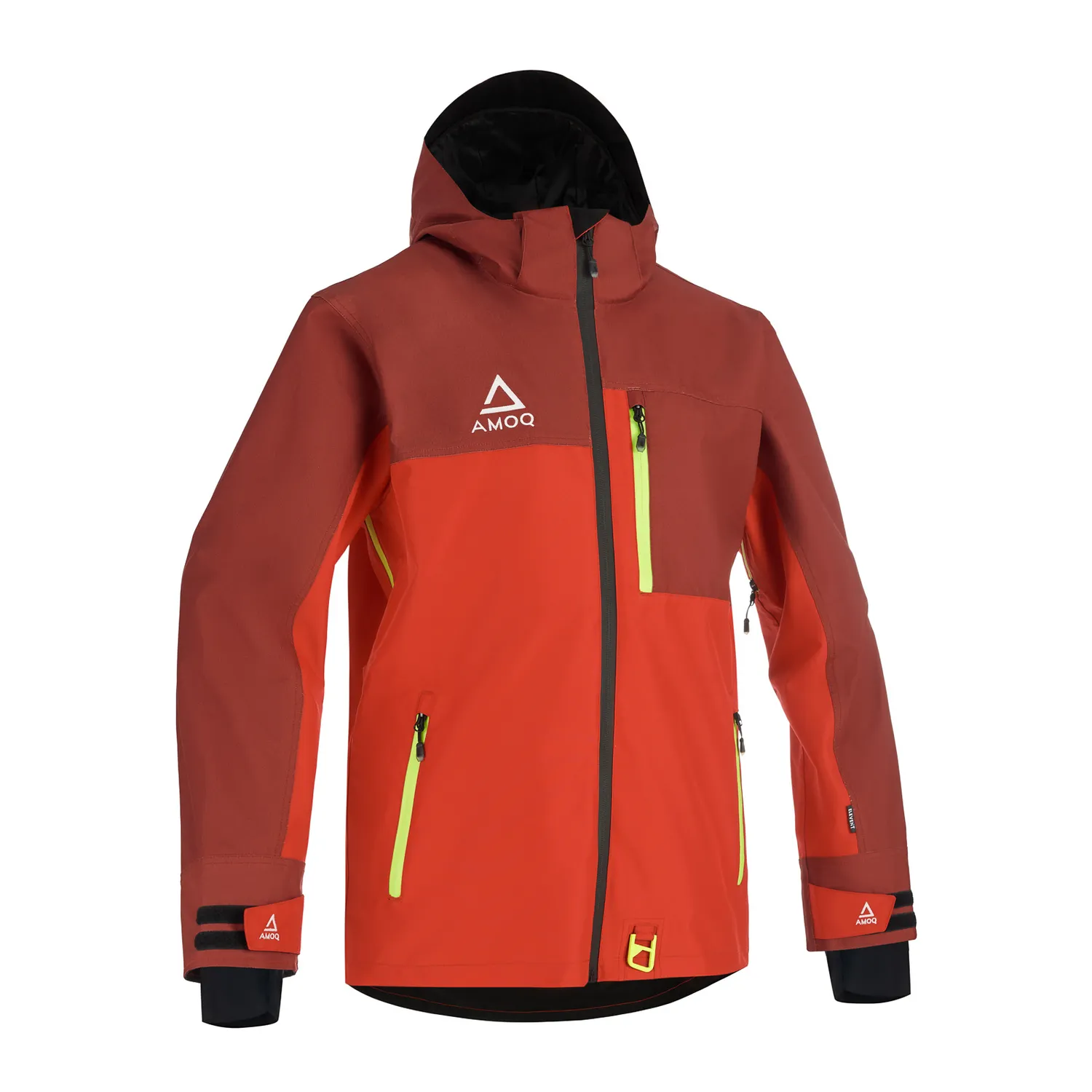 AMOQ Dynamic Jacka Fodrad Mörkröd/Röd/Hivis