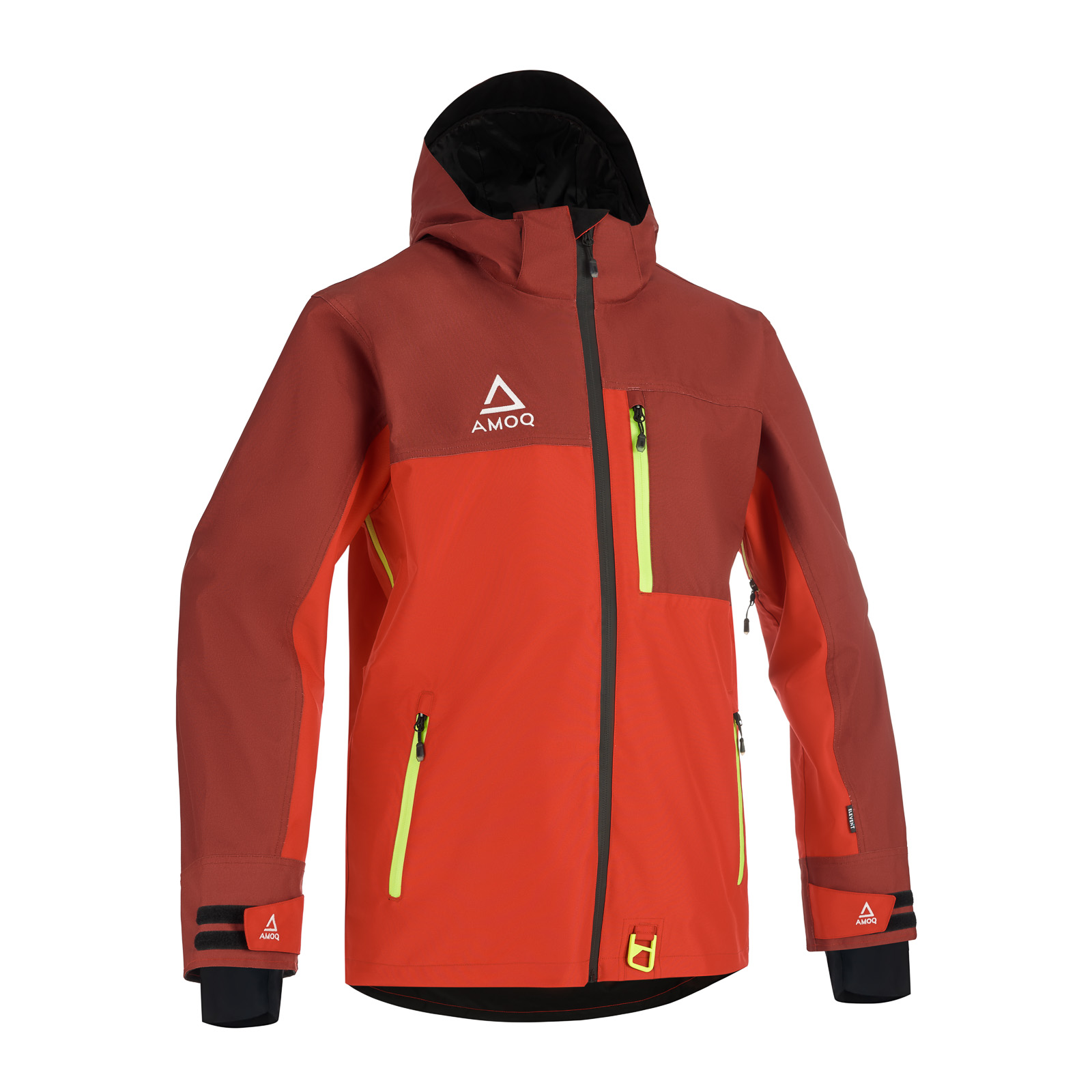 AMOQ Dynamic Jacka Fodrad Mörkröd/Röd/Hivis