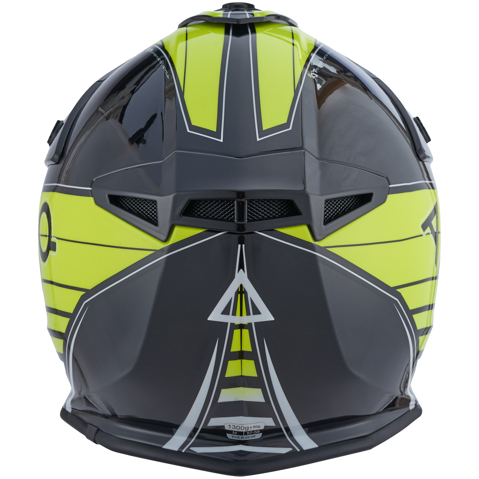 AMOQ Meteor V2 Helmet Axis Svart/Gul glansig