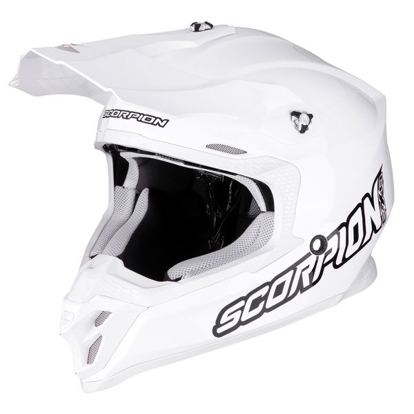SCORPION MX Hjälm VX-16 EVO AIR Solid vit