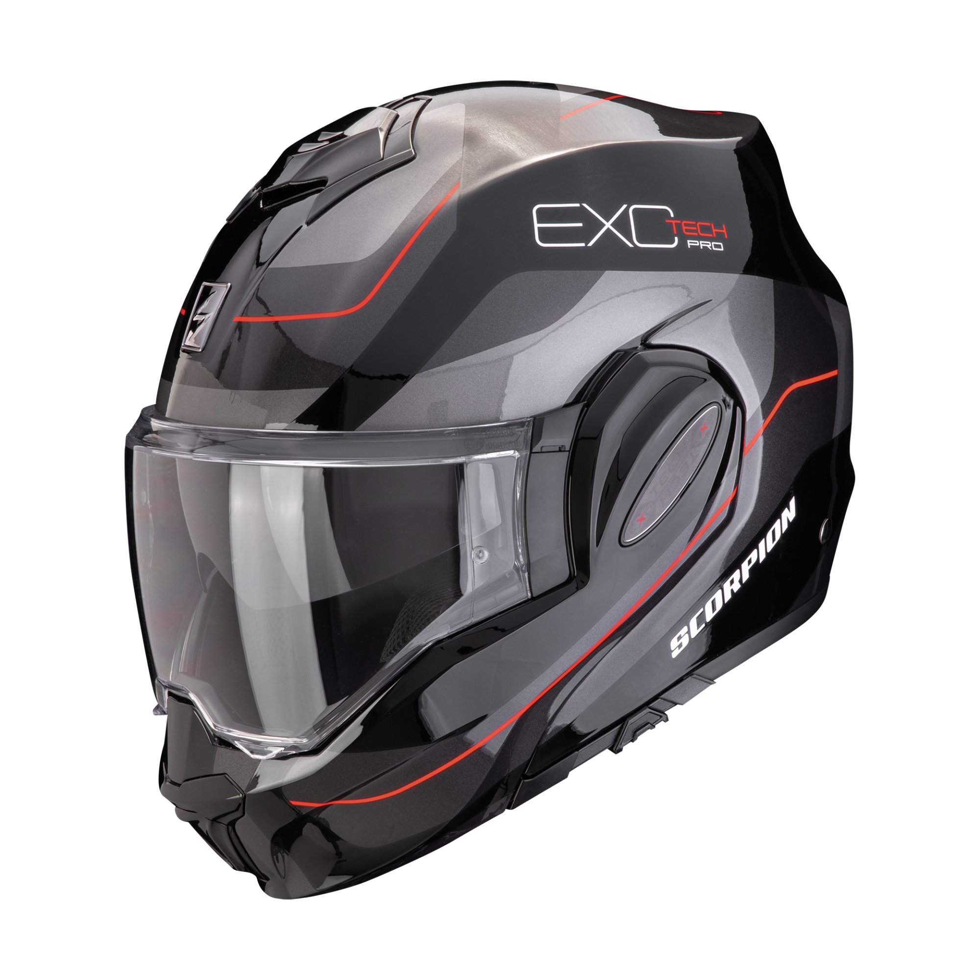 SCORPION Hjälm EXO-TECH EVO PRO Commuta svart/grå/röd