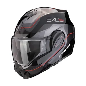SCORPION Hjälm EXO-TECH EVO PRO Commuta svart/grå/röd