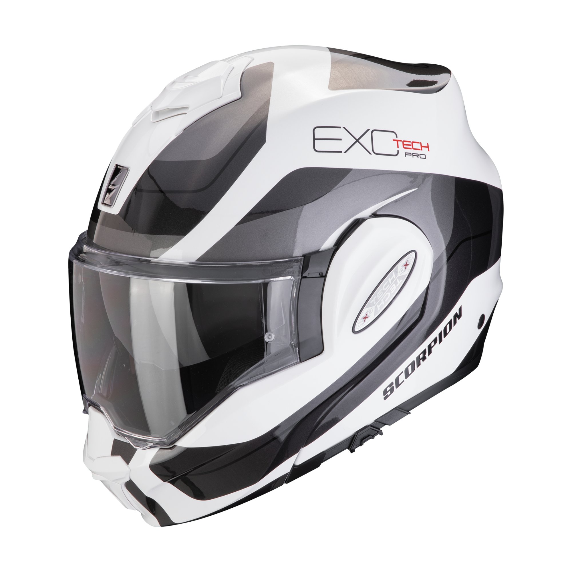 SCORPION Hjälm EXO-TECH EVO PRO Commuta vit/röd
