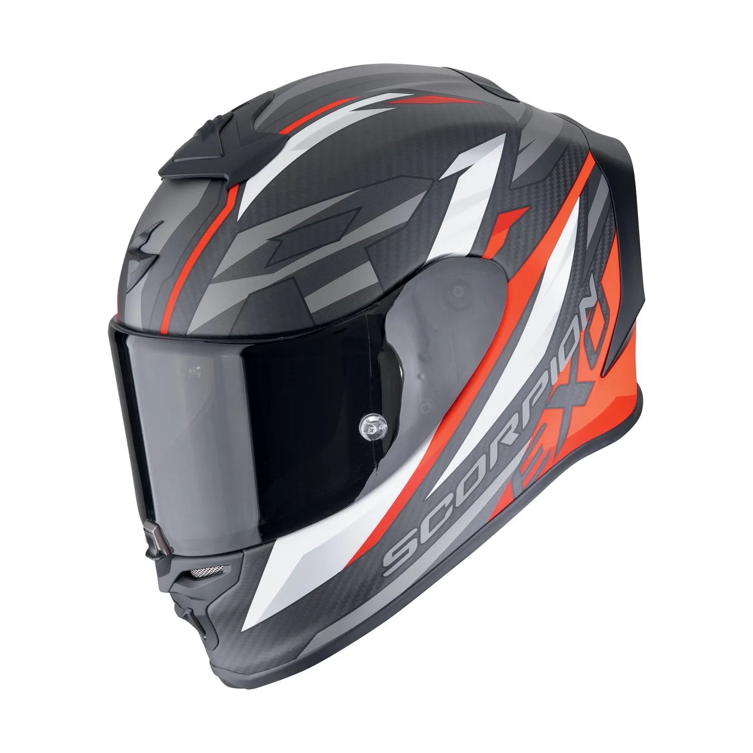 SCORPION Hjälm EXO-R1 EVO AIR CARBON AIR RUNNER Mattsvart-Röd