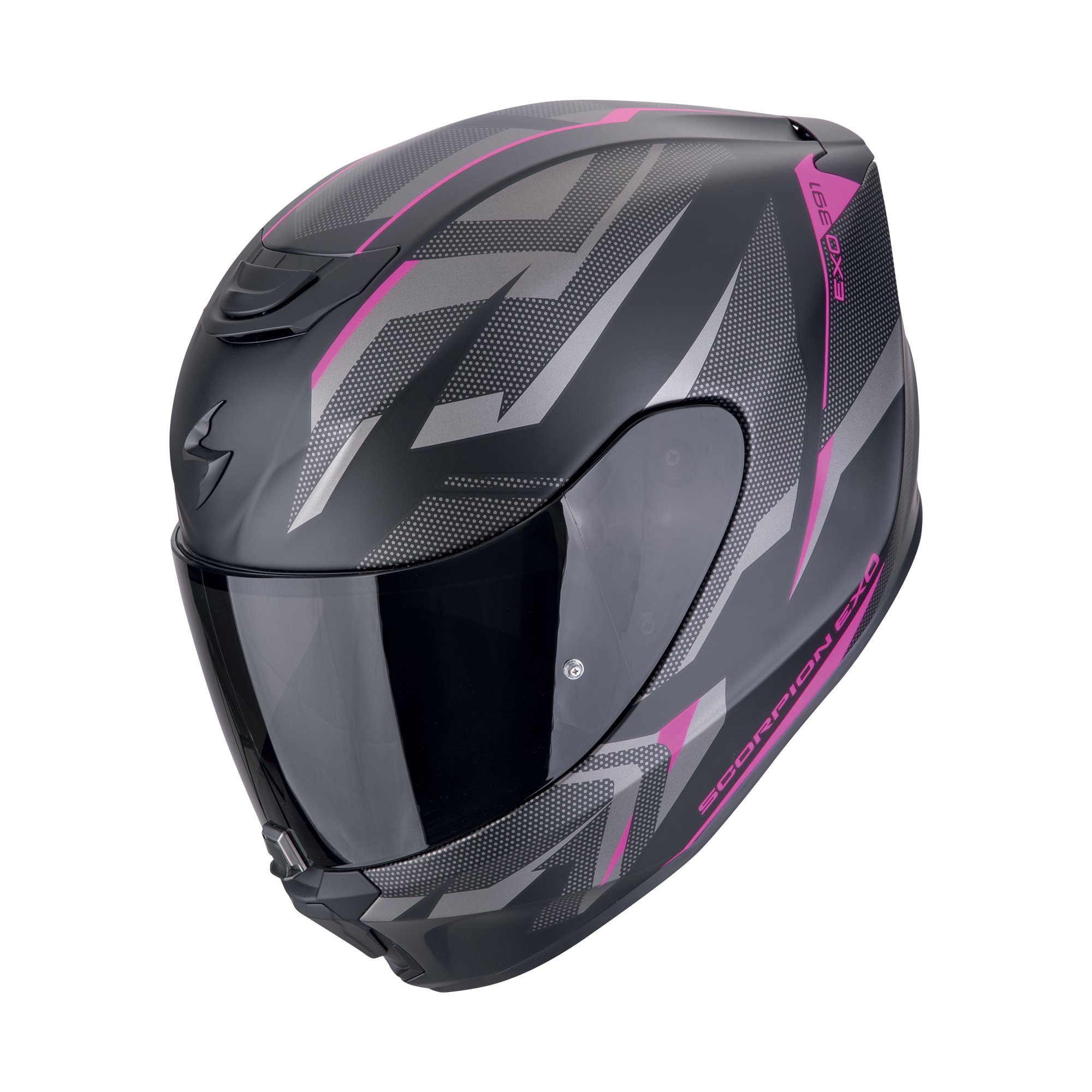 SCORPION Hjälm EXO-391 AAXO Mattsvart-Rosa