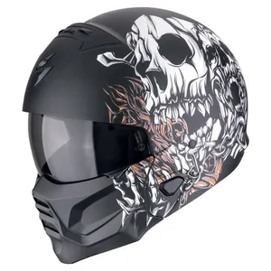 SCORPION EXO-COMBAT II GENESIS Matt Black-White-Gold L