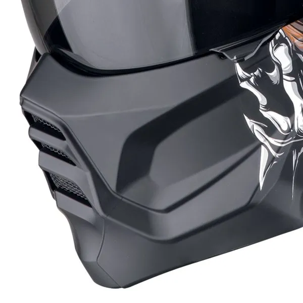 SCORPION EXO-COMBAT II GENESIS Matt Black-White-Gold L