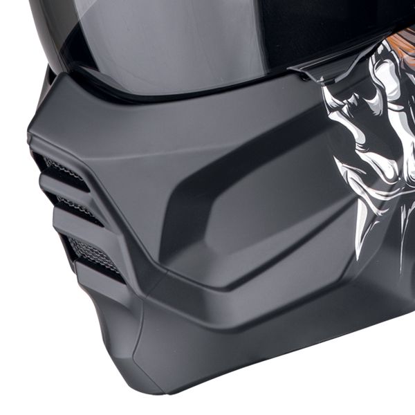 SCORPION EXO-COMBAT II GENESIS Matt Black-White-Gold L