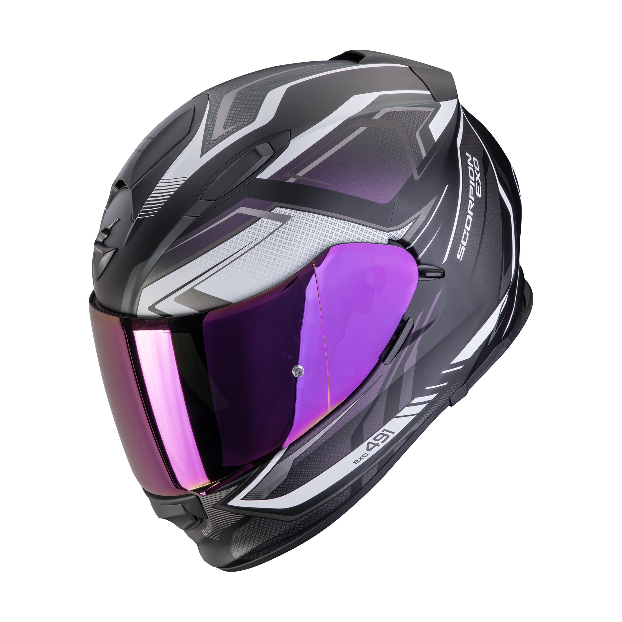 SCORPION Helmet EXO-491 ZUMO Matt Black-Chameleon