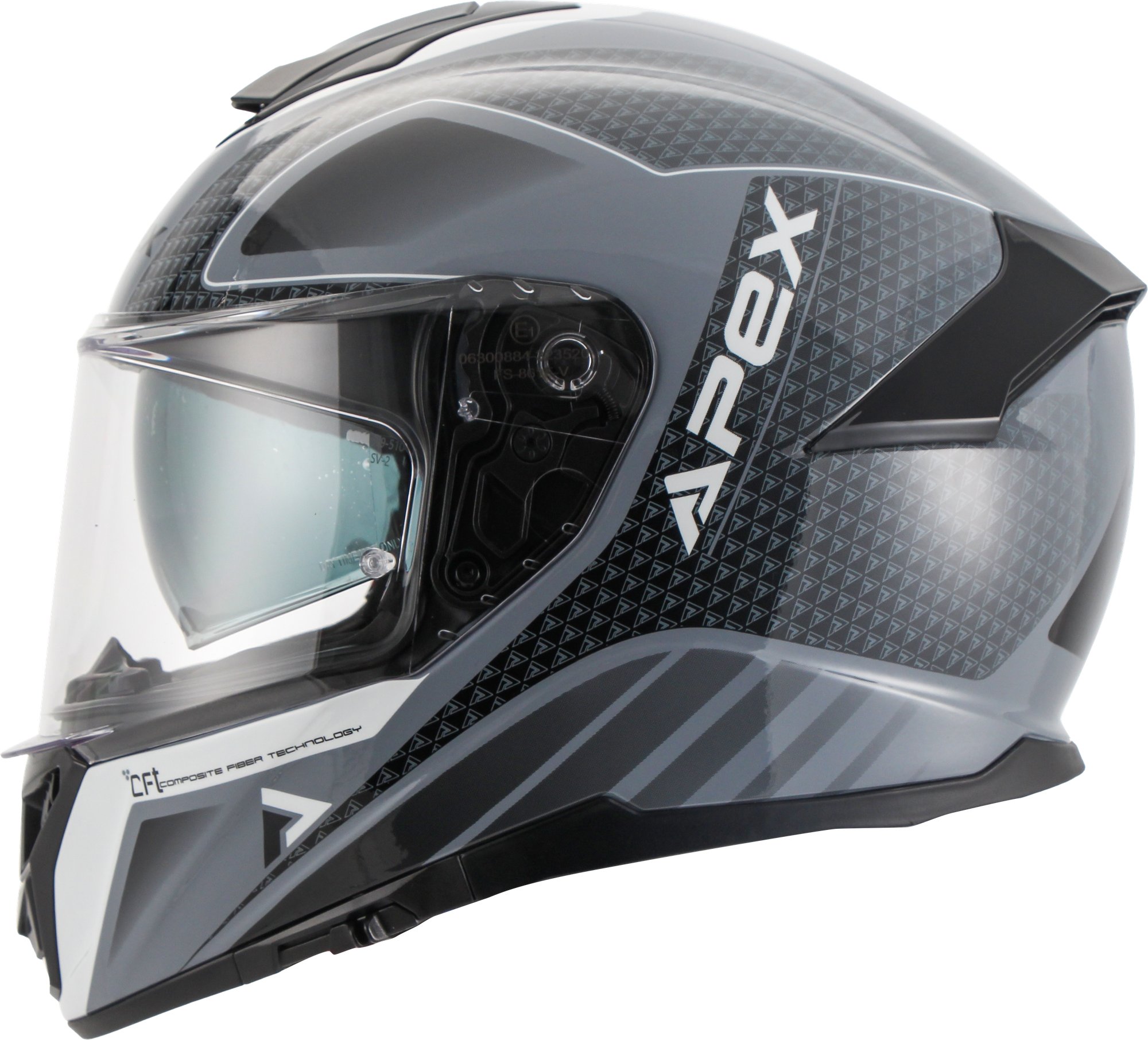 APEX Hjälm FT300 New York grå/svart