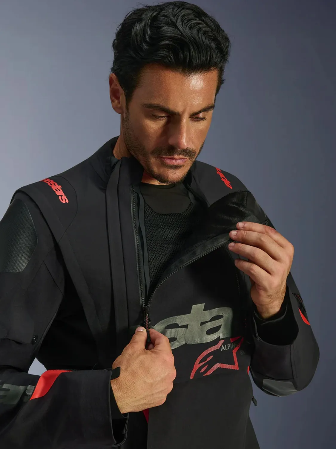 Alpinestars Jacka Halo Pro Drystar XF Laminerad Svart/Röd