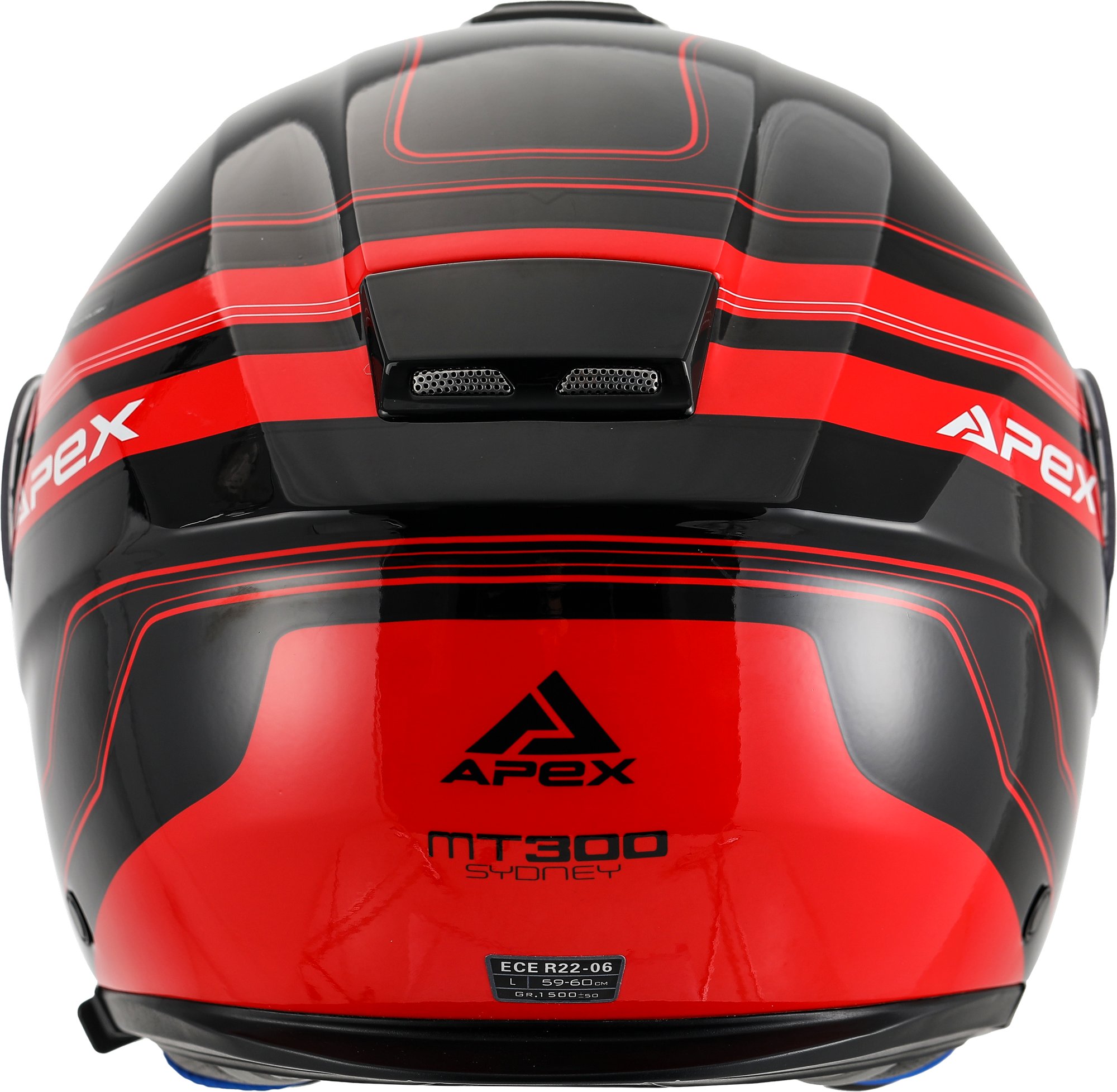 APEX Hjälm MT300 Sydney svart/röd
