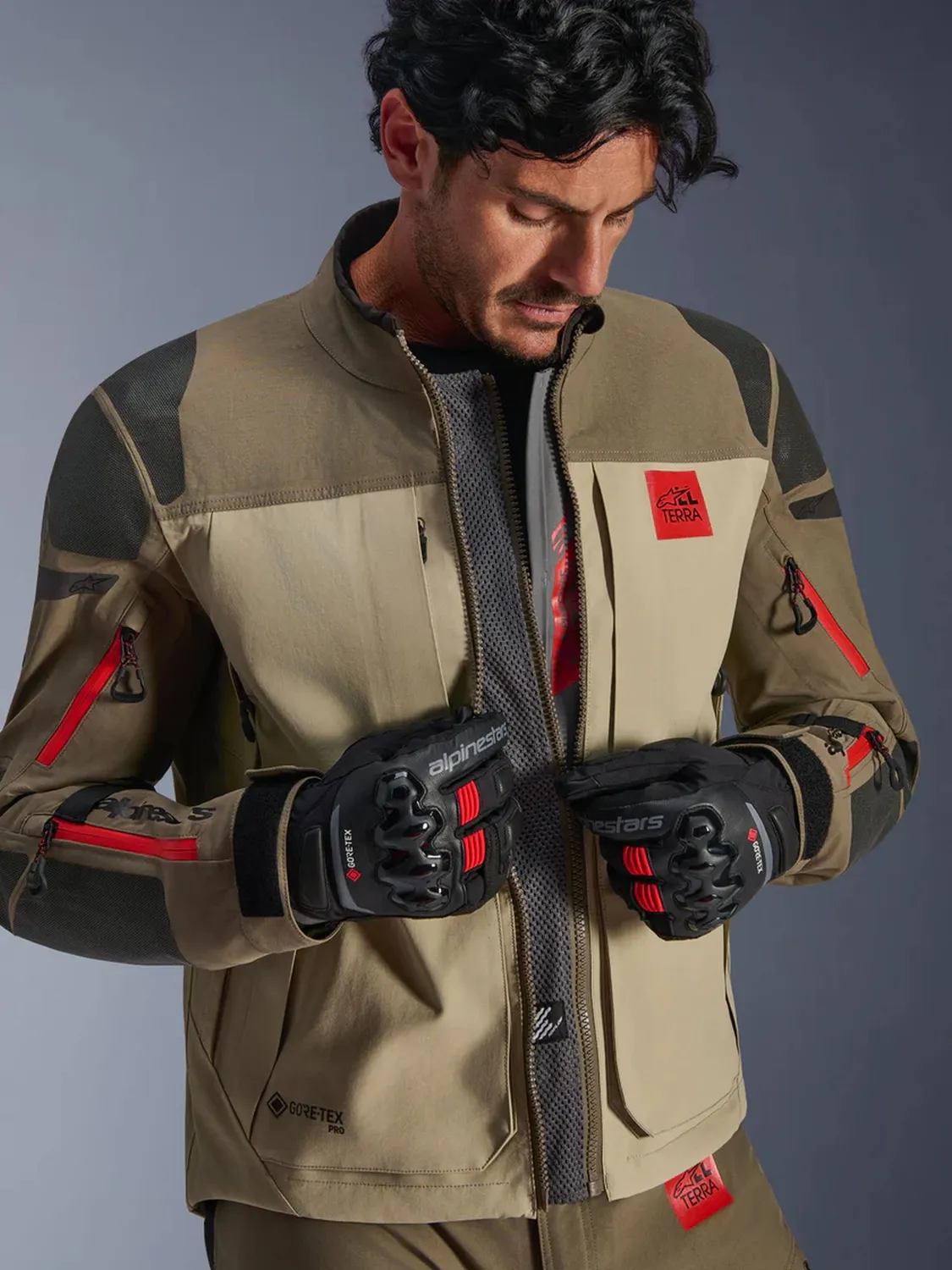 Alpinestars Jacka Nazca 3L GTX Brun 