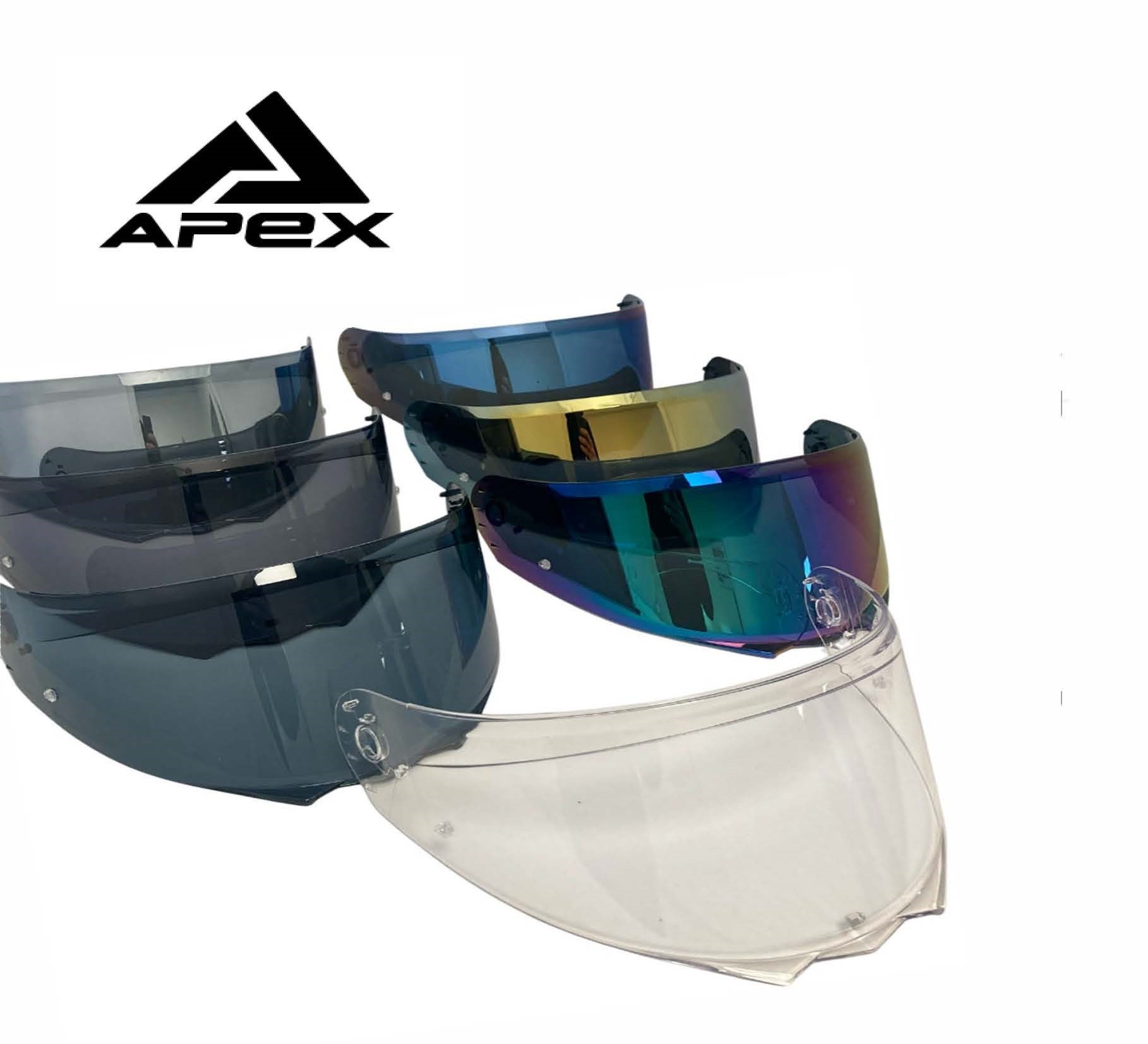 APEX MI100 Visor silver mirror pinlock ready