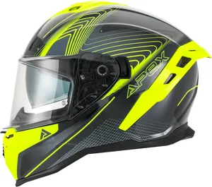 APEX Hjälm FI200 Madrid grå/gul
