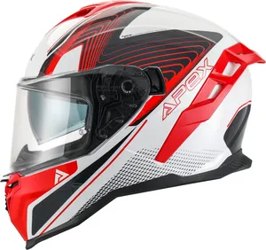 APEX Hjälm FI200 Madrid vit/röd