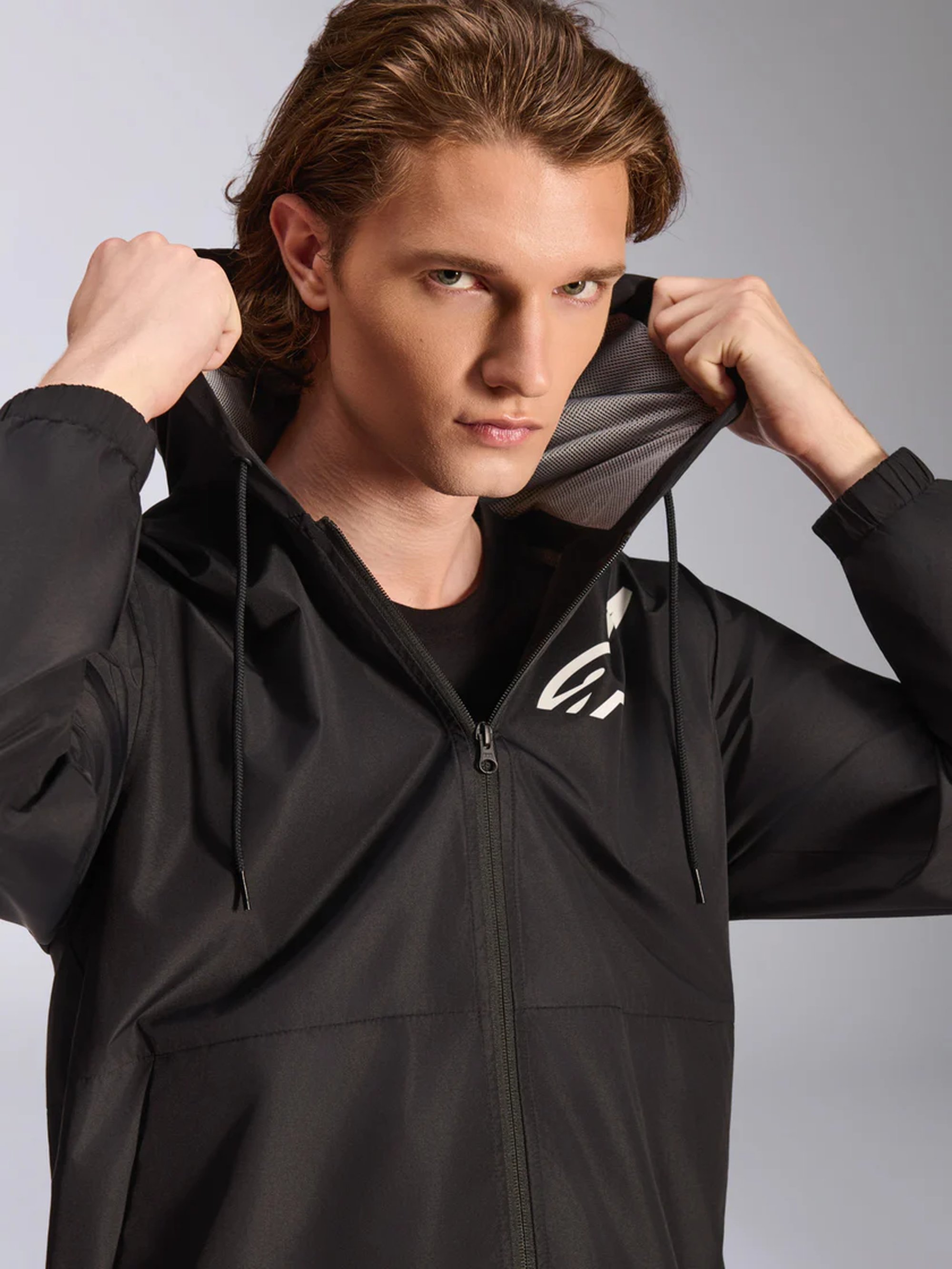 Alpinestars Jacket Speeder Chromium Windbreaker Black/White