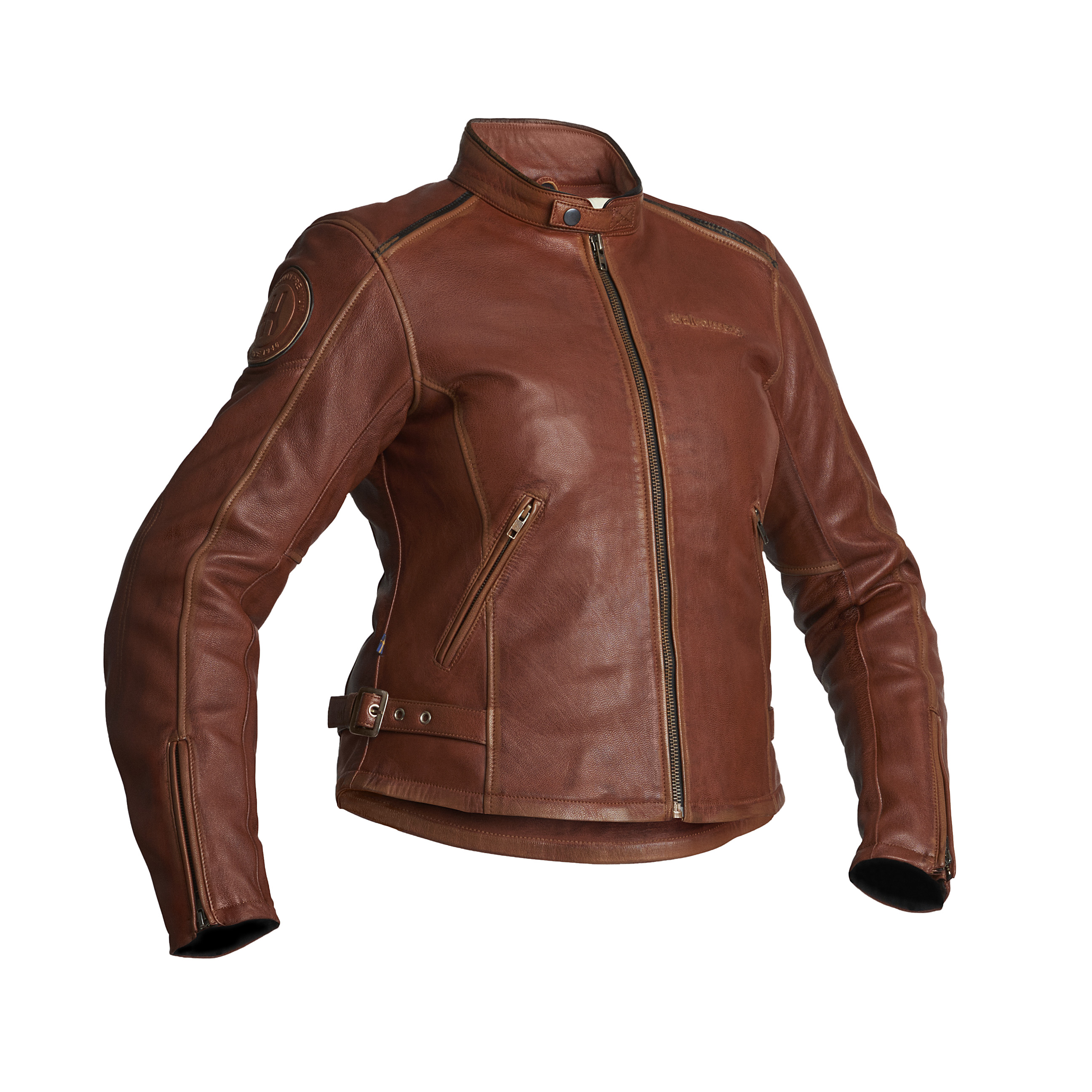 Halvarssons Skinnjacka Nyvall Dam Cognac