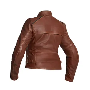 Halvarssons Skinnjacka Nyvall Dam Cognac