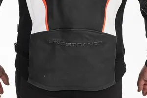 Lindstrands Skinnjacka Sanden Svart/vit 