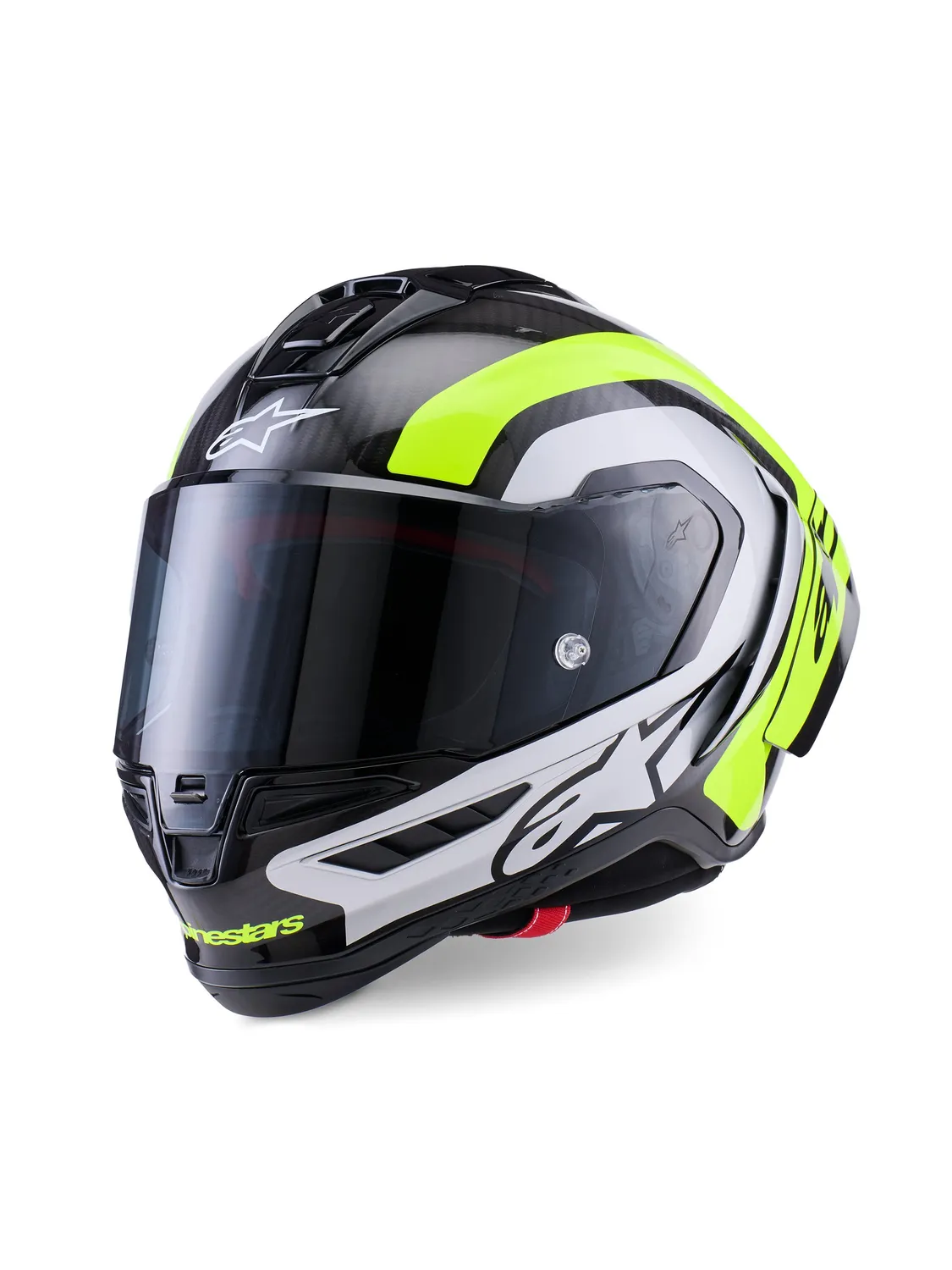 Alpinestars Hjälm Supertech S-R10 Arius Svart/Silver/Fluo Gul