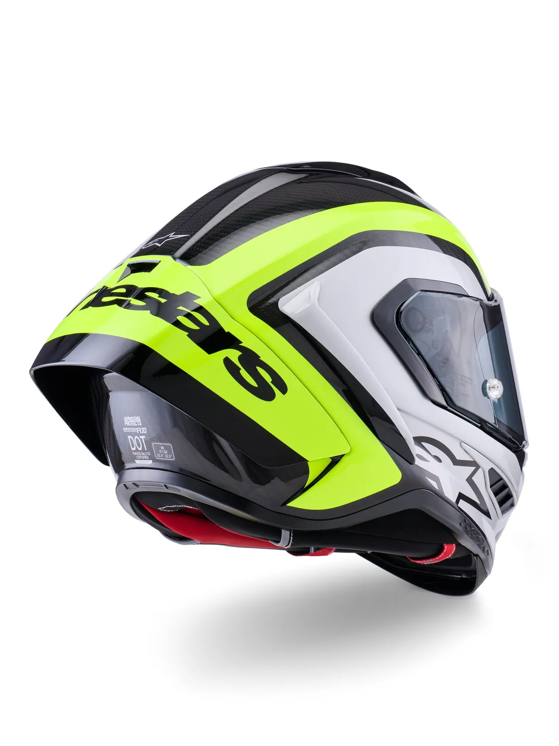 Alpinestars Hjälm Supertech S-R10 Arius Svart/Silver/Fluo Gul