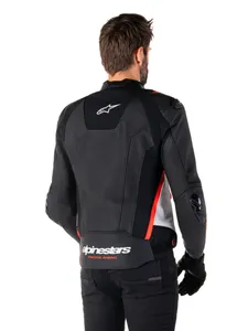 Alpinestars Skinnjacka Missile v3 Svart/Vit/Röd Fluo