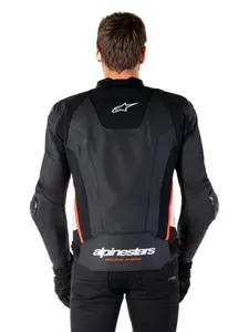 Alpinestars Skinnjacka Missile v3 Svart/Vit/Röd Fluo
